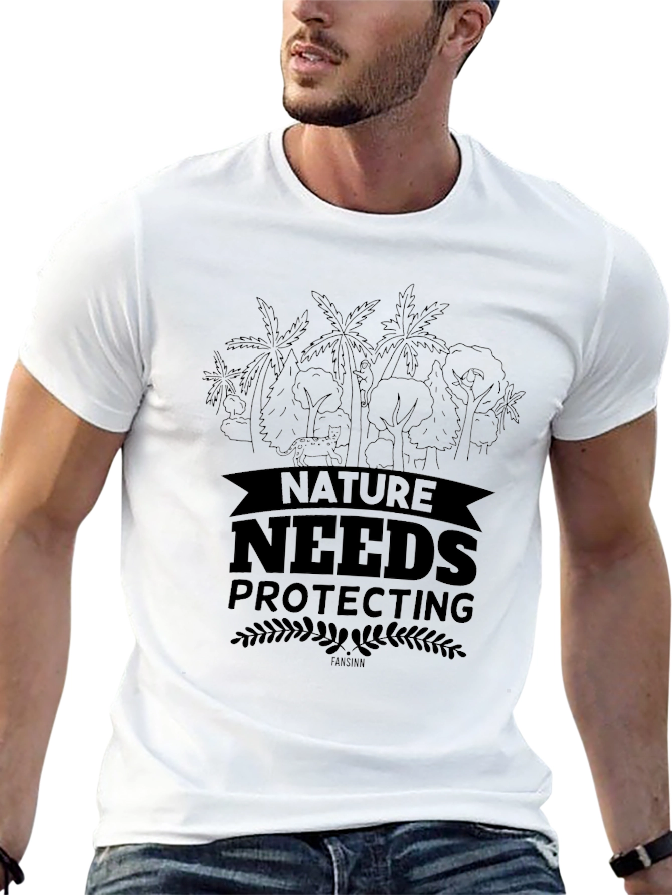 Nature Needs Protecting Black T-Shirt
