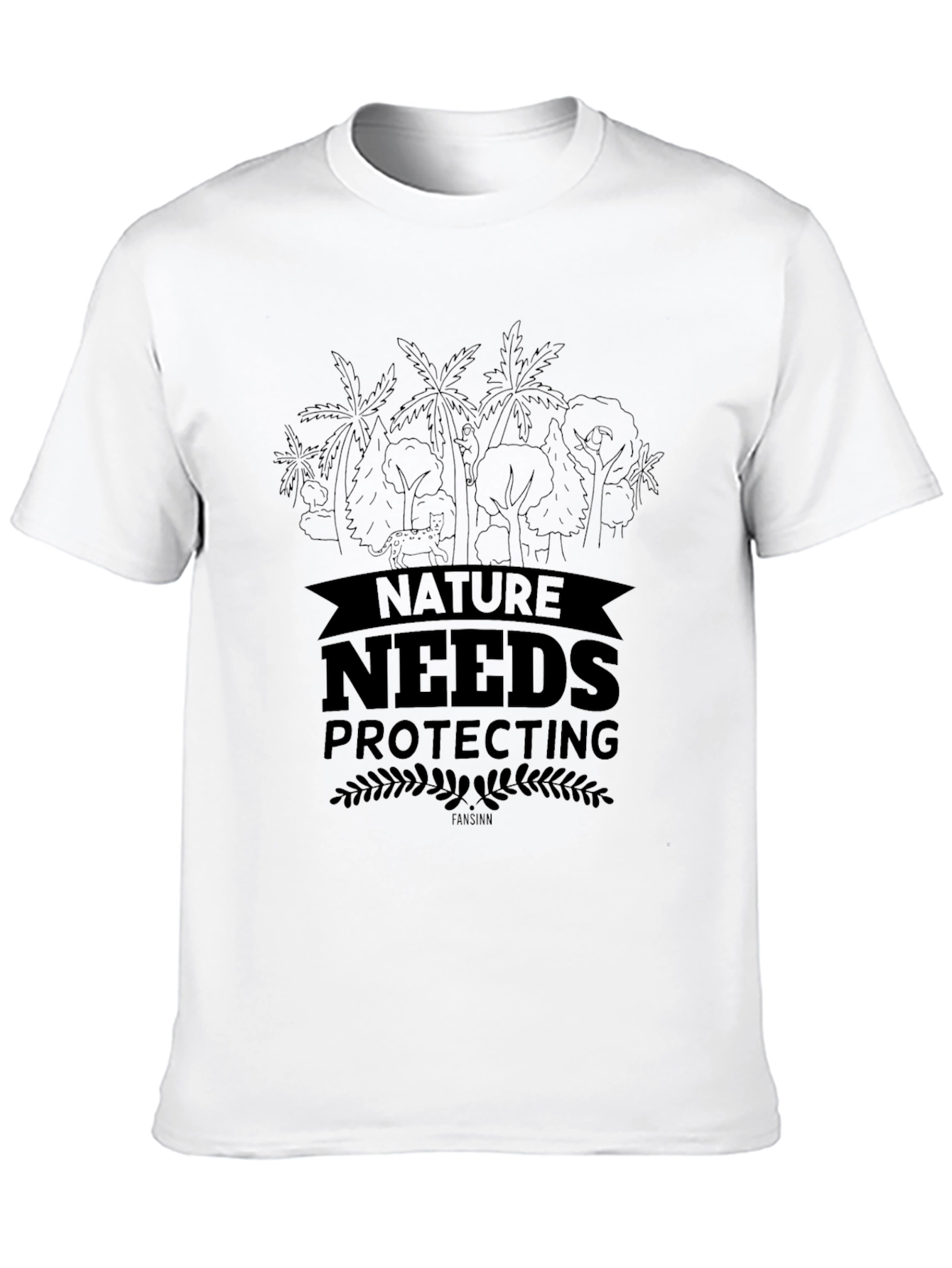 Nature Needs Protecting Black T-Shirt
