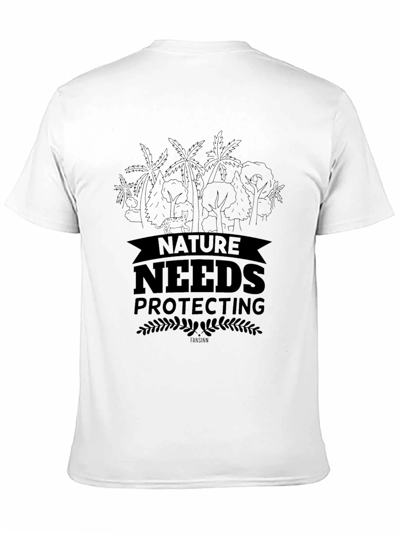 Nature Needs Protecting Black T-Shirt