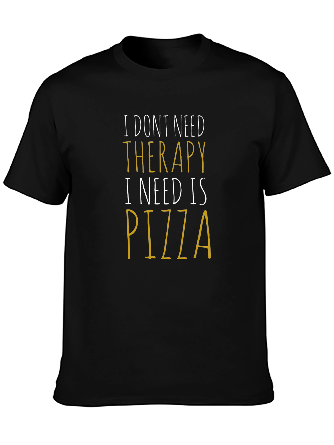 Pizza Therapy Funny Graphic Tee